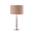 Oonagh Clear & Rose Gold Table Lamp